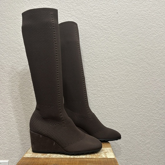 Eileen Fisher Kasana Knit Wedge Boot Size 9.5 - Picture 2 of 7